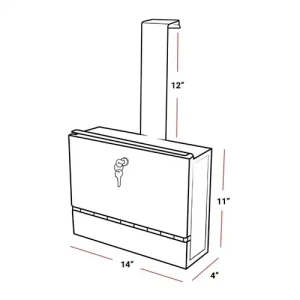 KH550 Lab Lock Box w: Door Hanger 3