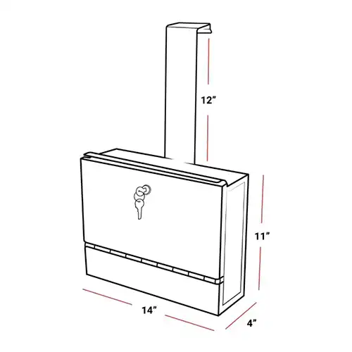 KH550 Lab Lock Box w: Door Hanger 3
