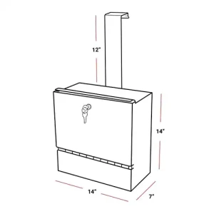 KH600 Door Hanging Model Laboratory Specimen Collection Drop:Lock Box 3