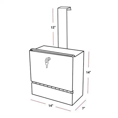 KH600 Door Hanging Model Laboratory Specimen Collection Drop:Lock Box 3