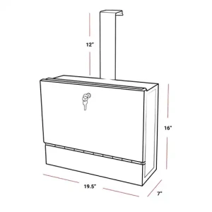 KH700 Lab Lock Box w: Door Hanger 2
