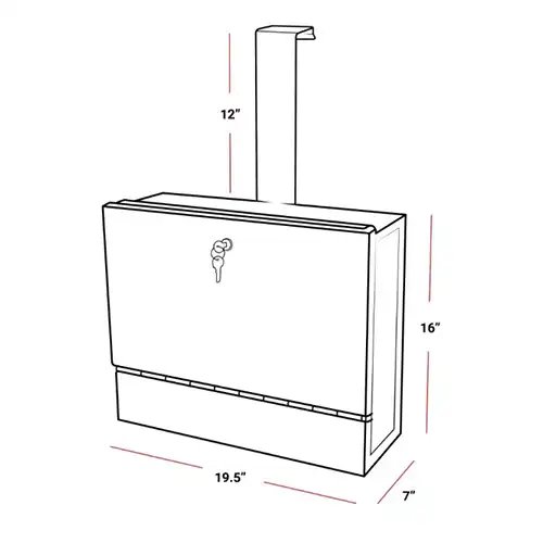 KH700 Lab Lock Box w: Door Hanger 2
